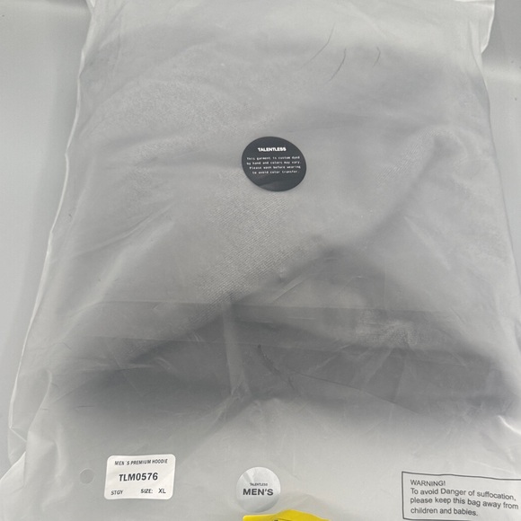 Talentless Men’s Heavyweight Hoodie & Sweatpants Bundle XL Steel Grey - Picture 12 of 15